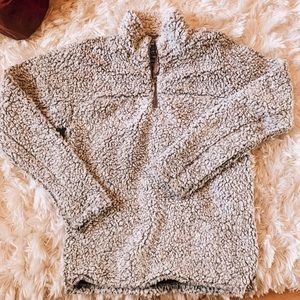 True Grit Sherpa quarter zip